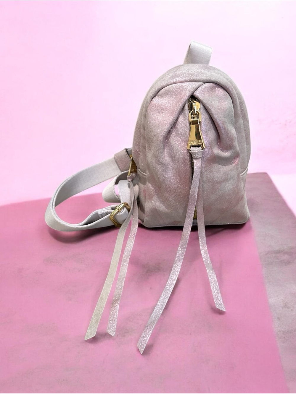 Aimee Kestenberg  Tamitha bright Metallic Pink Crossbody sling bag nwt